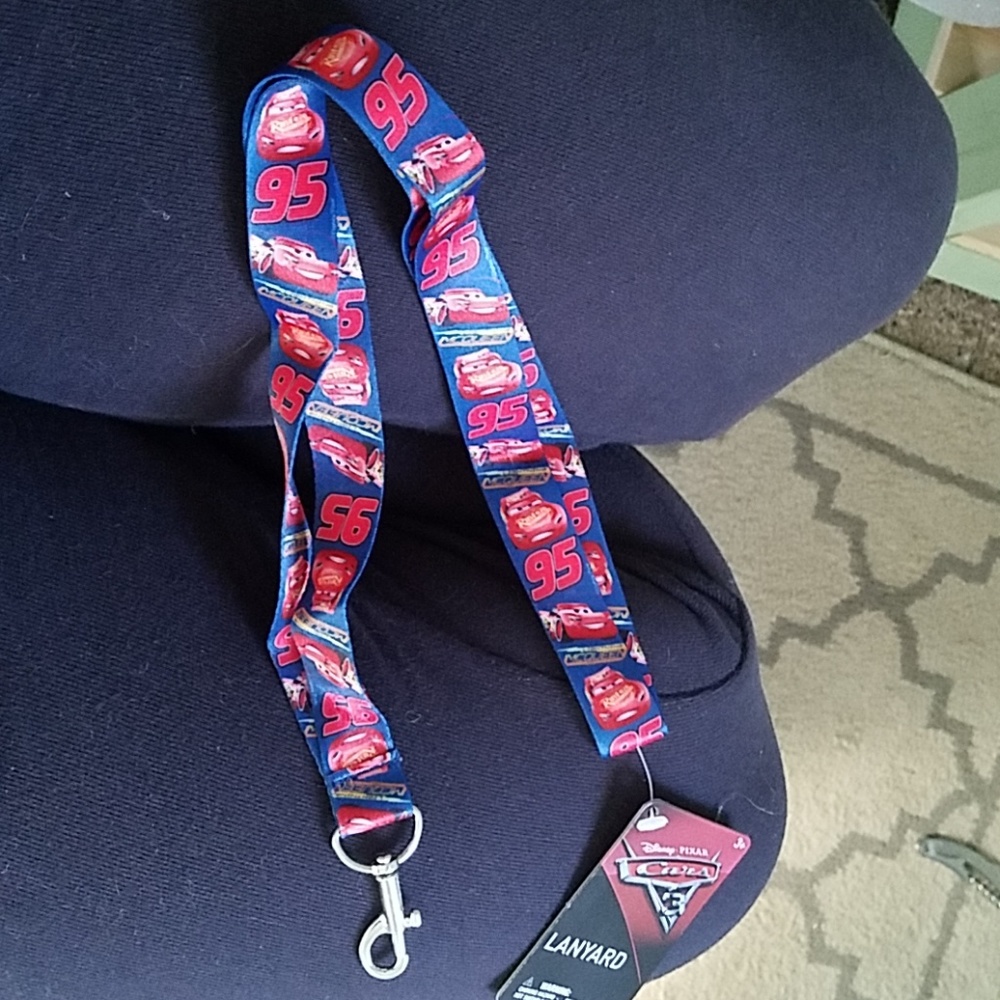 NWT Disney Parks Cars 3 lanyard